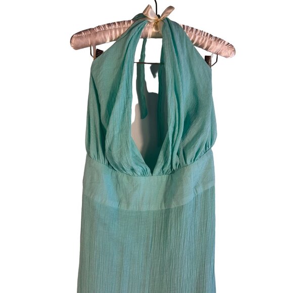 Women's 2XL Jumpsuit It's Brand Mint Green Halter Neck Beachwear Clubwear - Picture 2 of 8